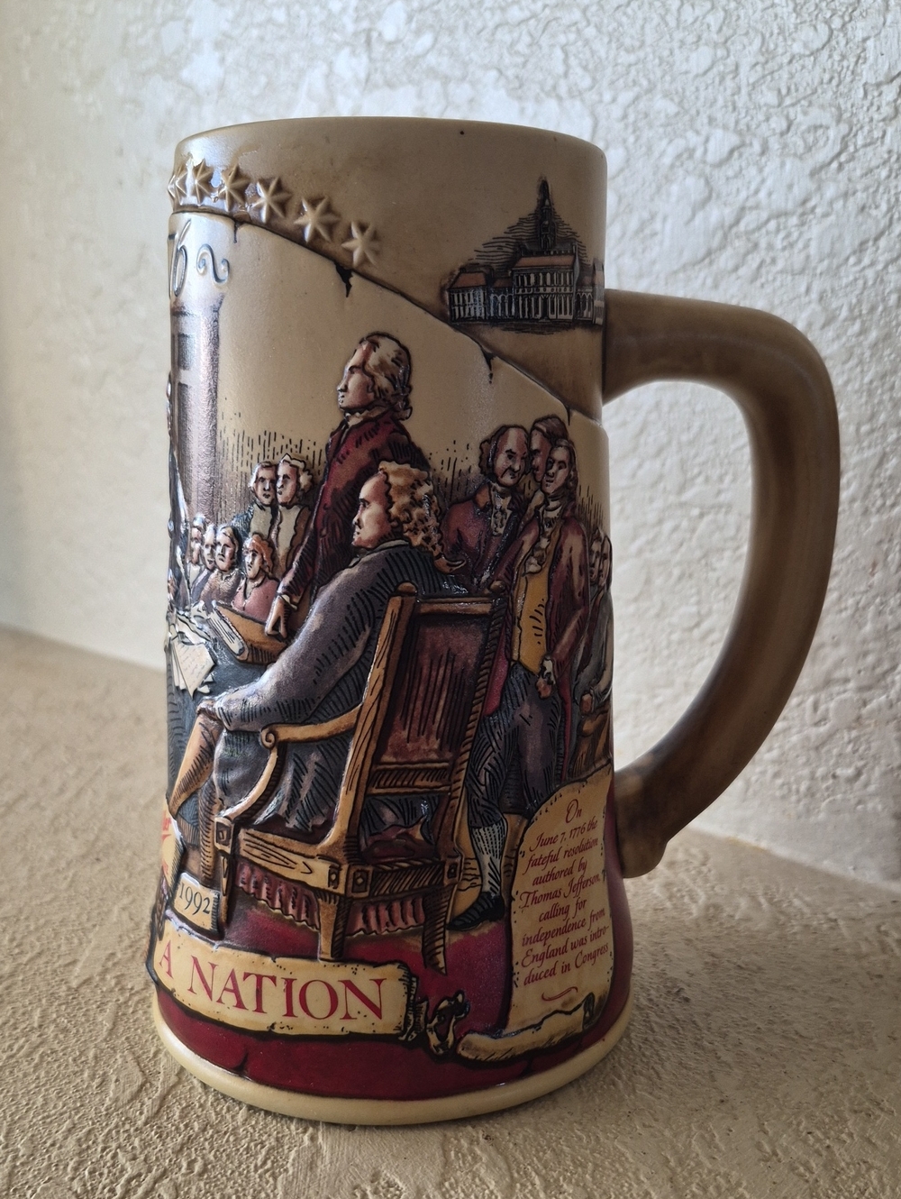 Miller Beer "Birth Of A Nation" Beer Stein